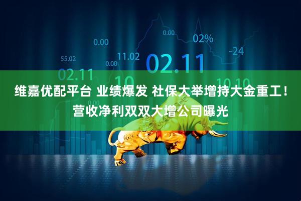 维嘉优配平台 业绩爆发 社保大举增持大金重工！营收净利双双大增公司曝光